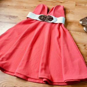 Lulu’s pink strapless mini dress | size S